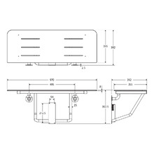 Luciana Accessible Fold Up Shower Seat